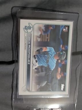Topps Baseball Rookie Card - Light Blue Jersey Player